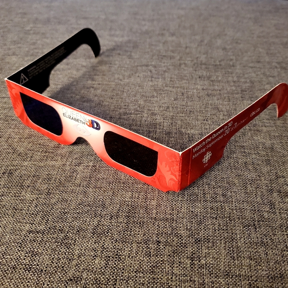 3D Glasses Canada Post Queen Elizabeth
